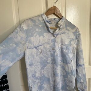 Cheery and Chic * Vince Light Blue Floral Blouse